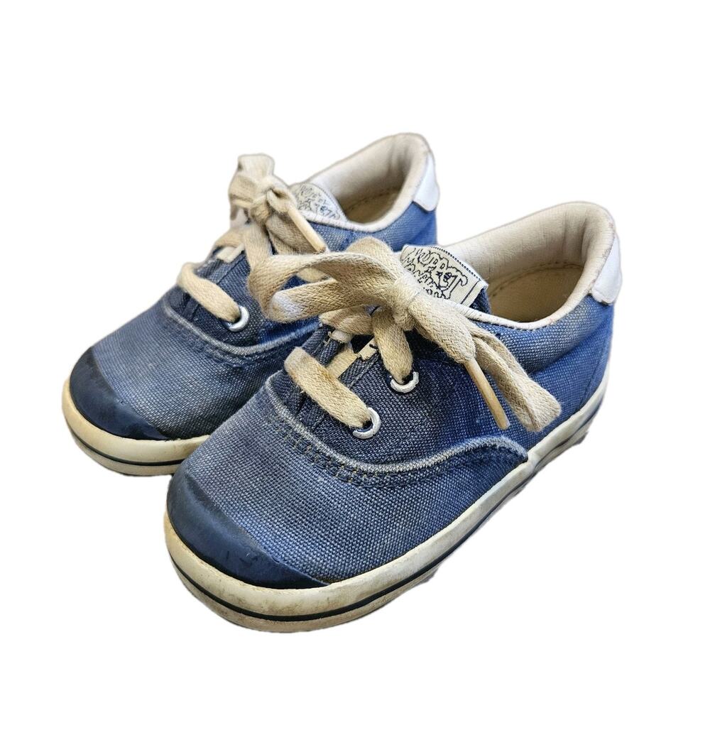 Vtg Muppet Babies Sneakers Toddler Size 5.5 Tennis Shoes Lace Up 1987 80s